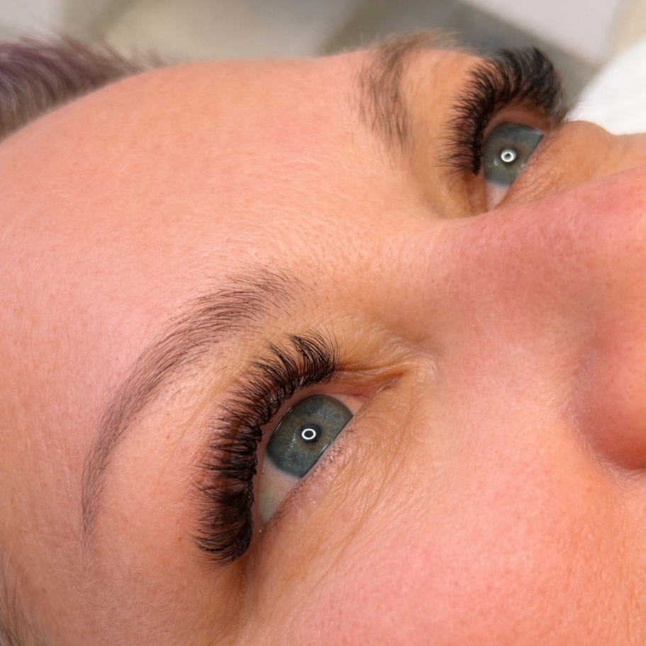 Wimpernverlängerung in Dasing | 1:1 & Volumentechnik Professionelle Wimpernverlängerung mit natürlichem Volumen und präziser Technik bei Alessandra Beauty in Dasing